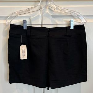 Black dress shorts with zipper no pockets